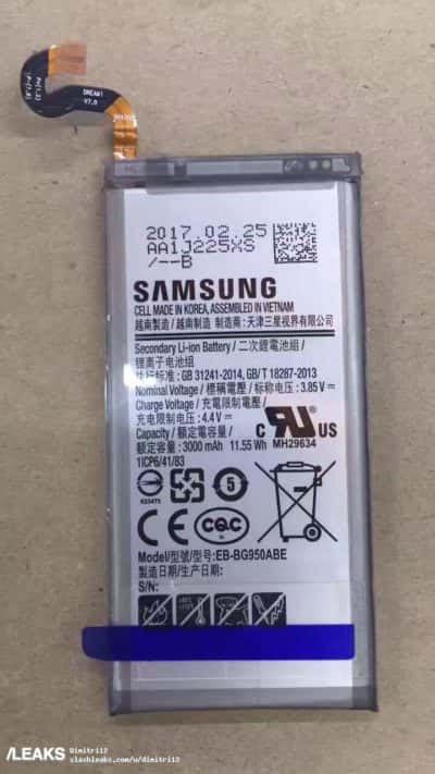 Galaxy S8 And S8 Batteries Leaked Just Days Before Reveal