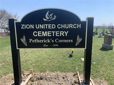 Zion United Church Cemetery Petherick S Corners On Worldwide