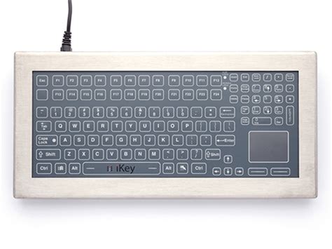 Desktop Stainless Steel Membrane Keyboard Touchpad Usb Stainless