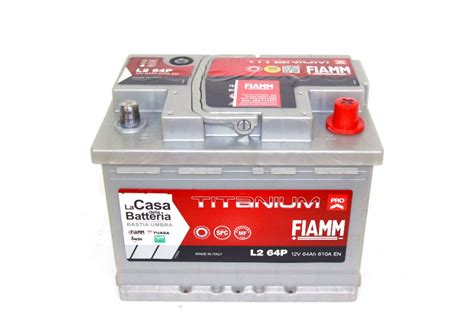 BATTERIE AUTO FIAMM 12V 64 Ah 610A L2 64P La Casa Della Batteria