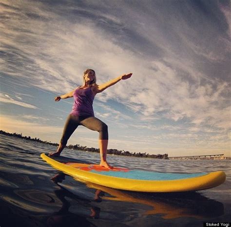 We Tried It Stand Up Paddleboard Yoga Huffpost Life