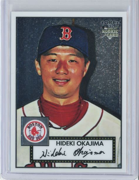 Topps Chrome Tcrc Hideki Okajima Rc Red Sox Ebay