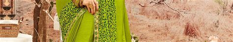 Buy Shaily Green Gold Toned Floral Printed Zari Pure Chiffon Saree