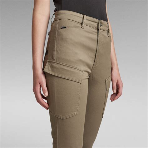 High G Shape Skinny Cargo Broek Groen G Star RAW NL