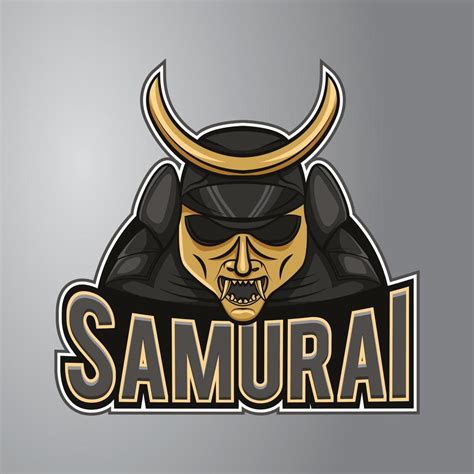 Logotipo Da Mascote Samurai 17259316 Vetor No Vecteezy