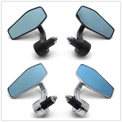 Motorcycle Cafe Racer Mm Handle Bar End Rearview Side Mirrors