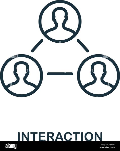 Interaction Icon Outline Style Thin Line Creative Interaction Icon For