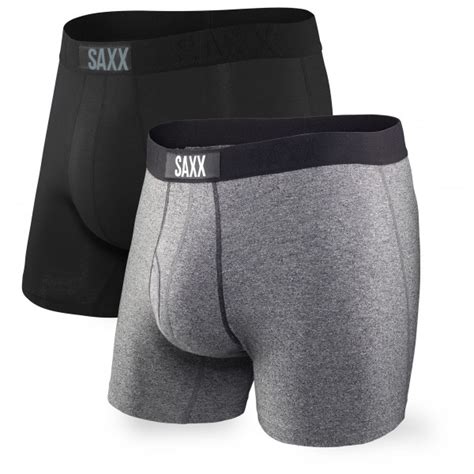 Saxx Vibe Super Soft Boxer Brief 2 Pack Synthetic Base Layer Mens