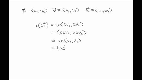 SOLVED Prove The Following Vector Properties Using Components Then