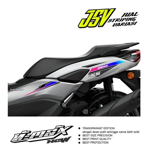 Jual Striping NMAX New 2024 Transparan UV Solid Stiker Simple Variasi