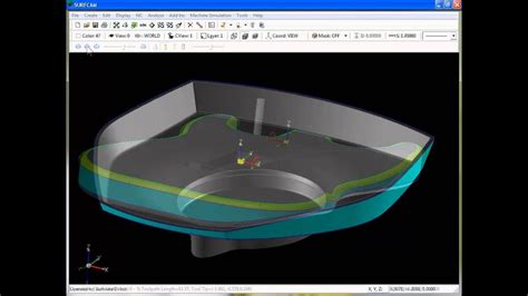 Surfcam Tutorial Axis Multi Cut Spiral And Undercut Youtube