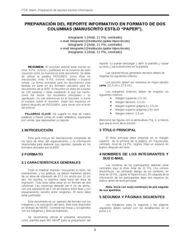 Formato IEEE By Izamar Zelada Issuu