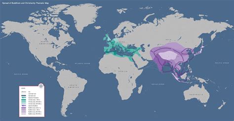 Buddhism Religion Map