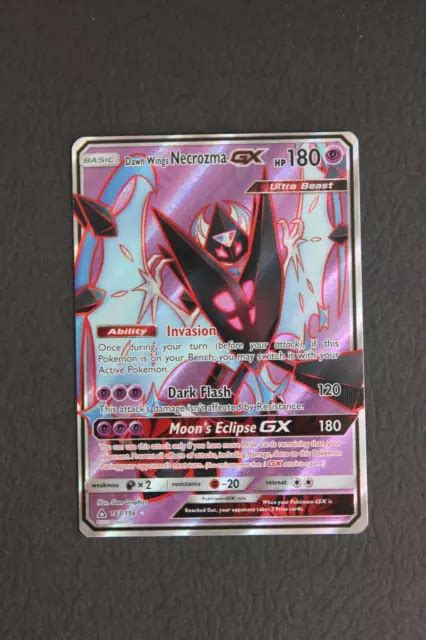 DAWN WINGS NECROZMA GX 143 156 Full Art Rare Ultra Prism Pokemon