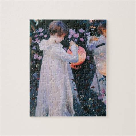 John Singer Sargent Carnation Lily Jigsaw Puzzle Zazzle Singer