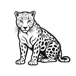 Jaguar Face Clipart Black And White