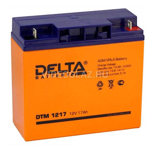 Аккумулятор Delta DTM 1217 купить по низкой цене — свинцово-кислотная ...