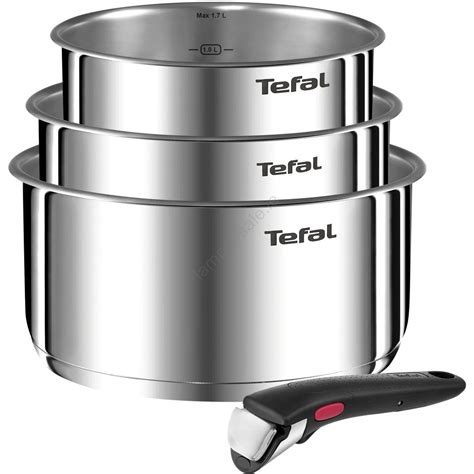 Tefal Set Of Cookware Pcs Ingenio Emotion Stainless Steel Lamps Sale