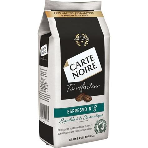 Carte Noire Caf Grains Espresso Torr Facteur N Sachet De G