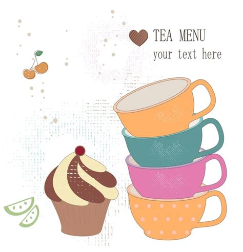 Tea Menu Stock Vector Image By ©katerinarspb 19522045