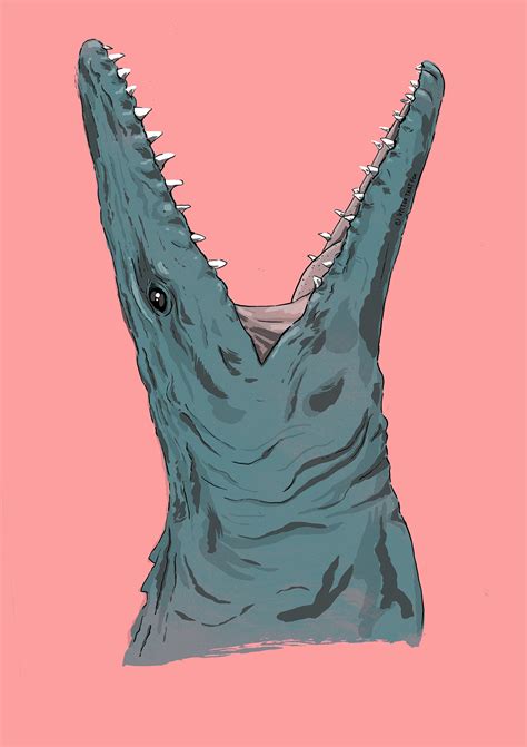 Jurassic World Mosasaur Illustration On Behance