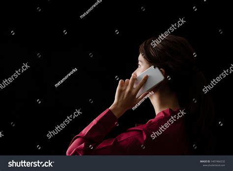 Asian Girl Calling Smart Phone Stock Photo 1407466232 Shutterstock