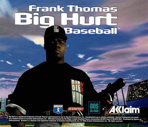 Frank Thomas Big Hurt Baseball Box Cover Art Mobygames