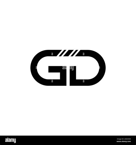 Initial GD Letter Linked Logo. GD letter Type Logo Design vector ...