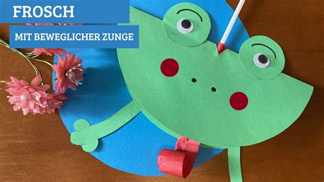 Basteln Mit Kindern Frosch Mit Beweglicher Zunge Einfach Und