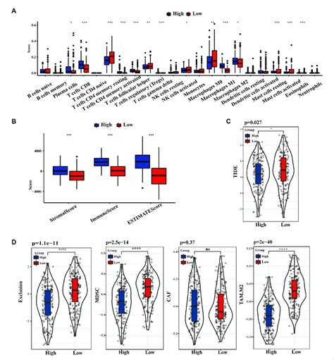 The Landscape Of Immune Infiltration Based On Tls Signature A The