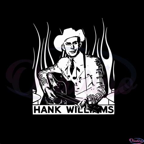 Hank Williams Vintage Country Music Svg Cutting Files Oladino