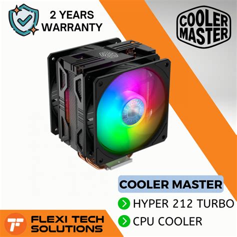 COOLER MASTER HYPER 212 TURBO ARGB Black LGA1700 CPU Air Cooler Flexi