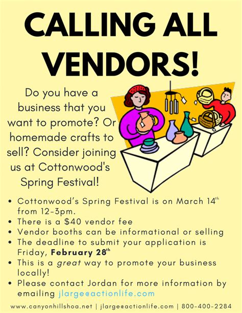 Calling All Vendors