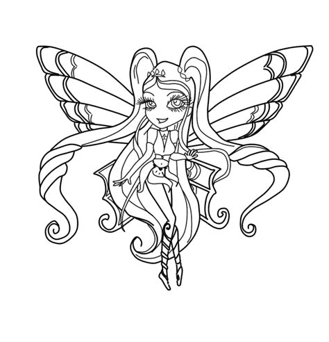 Chibi Stella Enchantix Winx Club Coloring Pages Coloring Cool