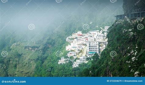 View of Vaishno Devi Shrine from the Top of the Mountain Stock Image ...