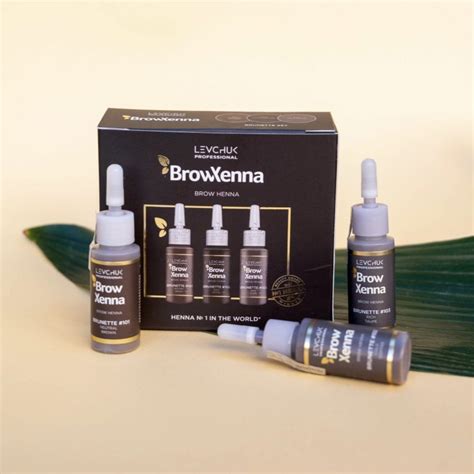 Brow Xenna set 3 barv za barvanje obrvi s kano Blonde Brown Voilà