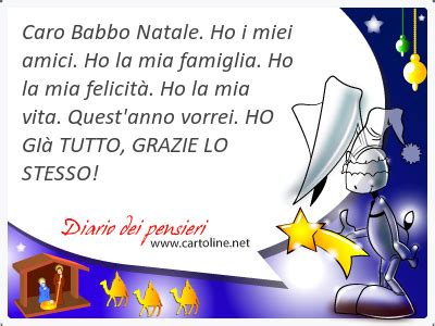 Caro Babbo Natale Ho I Miei Amici Ho La Mia Famiglia Ho La