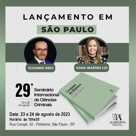 Livro Que Analisa Lei De Lavagem De Dinheiro Ser Lan Ado Em Sp