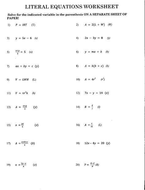 Free Practice Algebra Problems And Answers