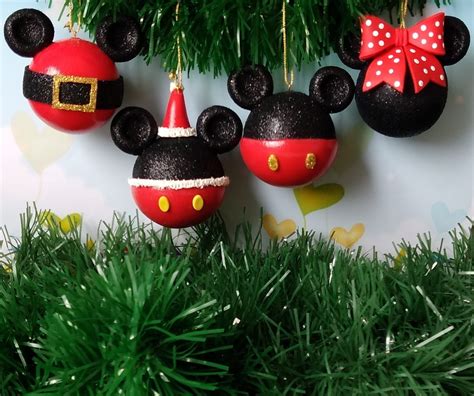 Kit Bolas De Natal Em Biscuit Mickey Minnie Elo