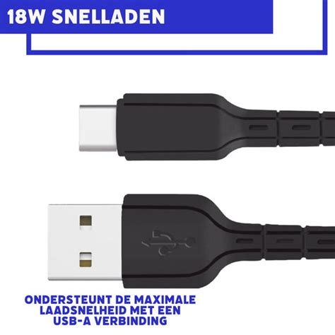 Usb Adapter Met Usb C Kabel Meter Snellader Quick Charge W