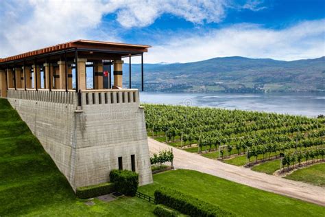 Winery Vineyard In Kelowna British Columbia Stock Image Image Of