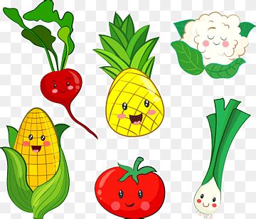 Descarga Gratis Iconos De Verduras Dibujos Animados Lindo Png PNGWing