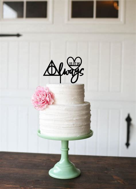 Harry Potter Inspired Cake Topper Always Cake Topper With Wedding