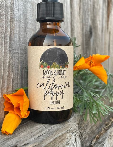 California Poppy Tincture Etsy