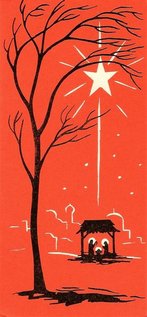 mid-century nativity art Christmas Images Free, Old Christmas ...