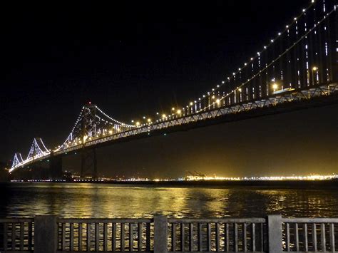 Golden gate bridge with lights during nighttime HD wallpaper ...