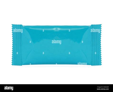 blank blue pack isolated  white stock photo alamy