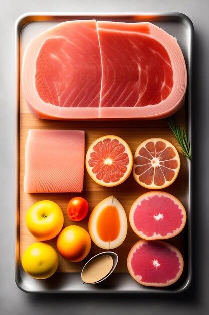 Premium AI Image Pieces Of Fresh Raw Pork Meat Isolated White Background