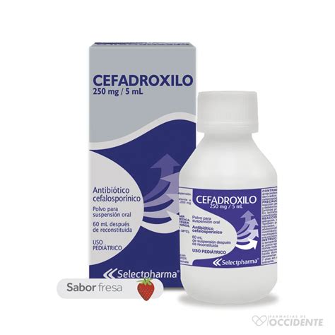 Cefadroxilo 250mg5ml 60ml Polvo Para Suspension Selectpharma